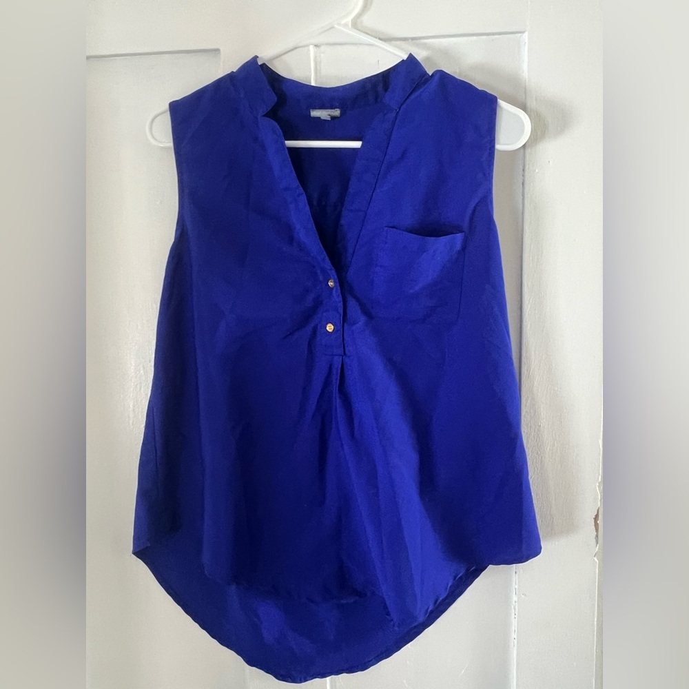 Charlotte Russe Royal Blue Sleeveless Blouse